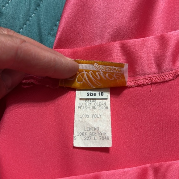 Alyce Designs Vintage 90s Satin A-Line Maxi Skirt Size: 10 Length: 44” - Picture 7 of 7